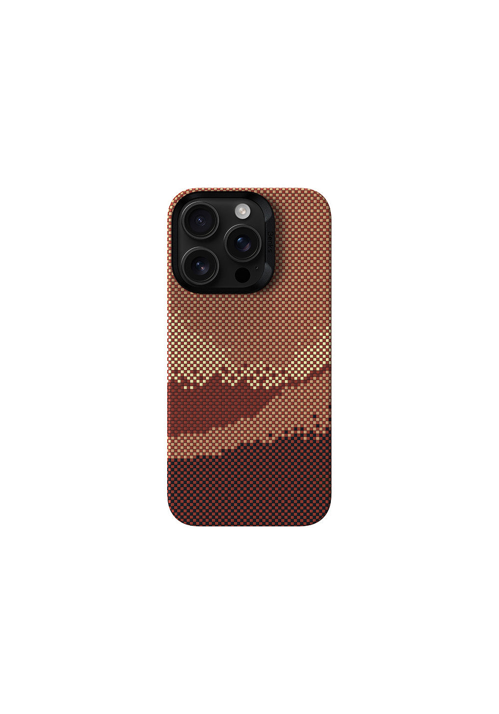 Apple iPhone 16 Pro Kılıf Manyetik Şarj Uyumlu Benks GoldenTide ArmorAir 600D Kevlar Karbon Kapak