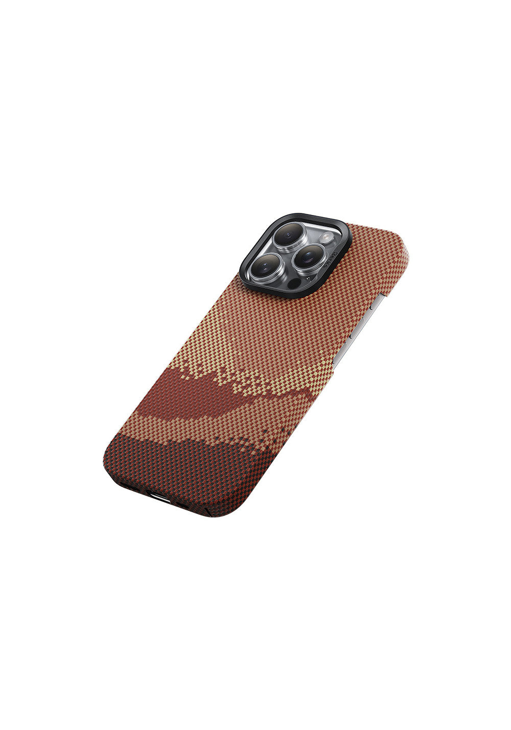 Apple iPhone 16 Pro Kılıf Manyetik Şarj Uyumlu Benks GoldenTide ArmorAir 600D Kevlar Karbon Kapak