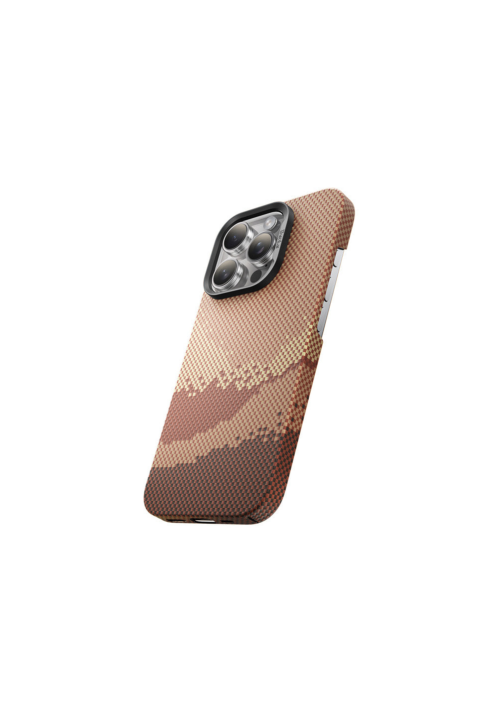 Apple iPhone 16 Pro Max Kılıf Manyetik Şarj Uyumlu Benks GoldenTide ArmorAir 600D Kevlar Karbon Kapak