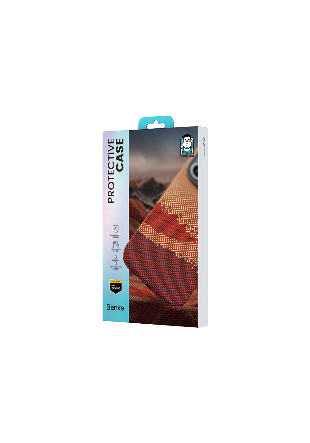 Apple iPhone 16 Pro Max Kılıf Manyetik Şarj Uyumlu Benks GoldenTide ArmorAir 600D Kevlar Karbon Kapak