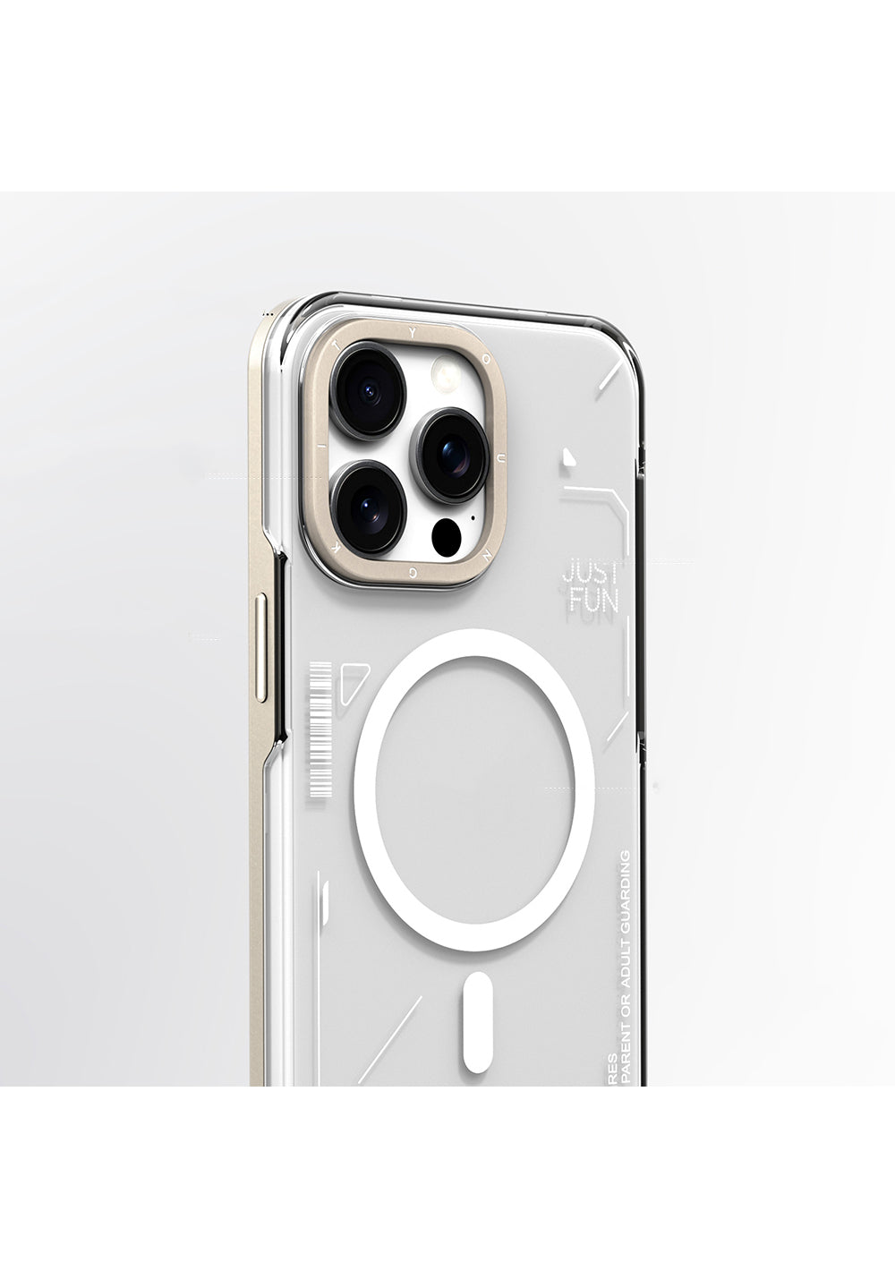 Apple iPhone 16 Pro Kılıf Manyetik Şarj Uyumlu Çıkarılabilir Arka Yüzeyli Youngkit Mecha Kapak