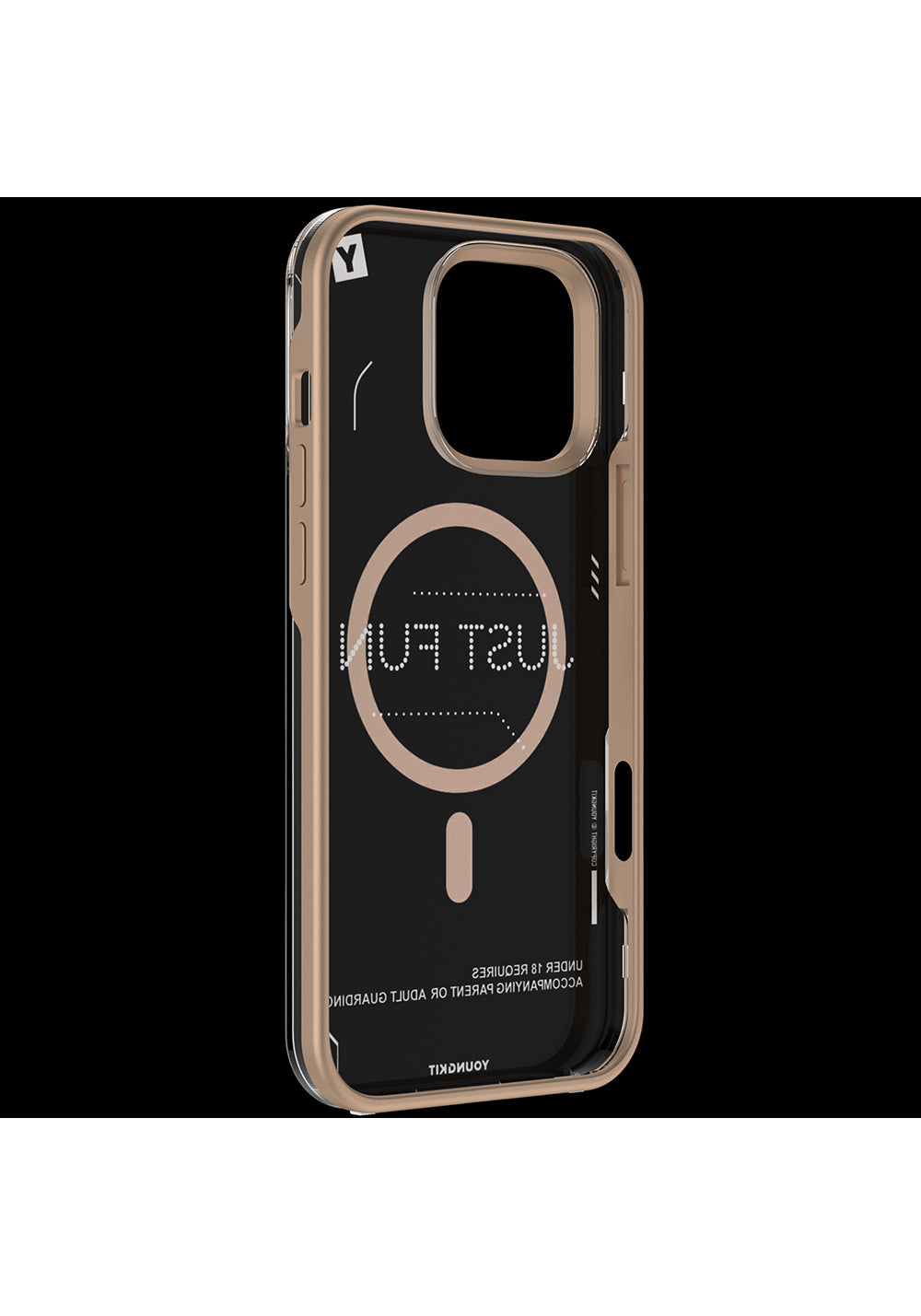 Apple iPhone 16 Pro Kılıf Manyetik Şarj Uyumlu Çıkarılabilir Arka Yüzeyli Youngkit Mecha Kapak
