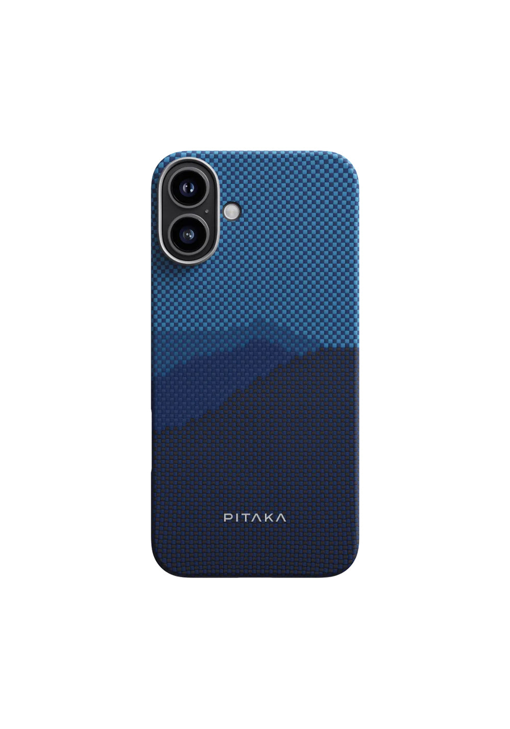Apple iPhone 16 Plus Kılıf Manyetik Şarj Uyumlu Aramid Karbon Fiber Pitaka Tactile Woven Starpeak Serisi Over The Horizon Kapak