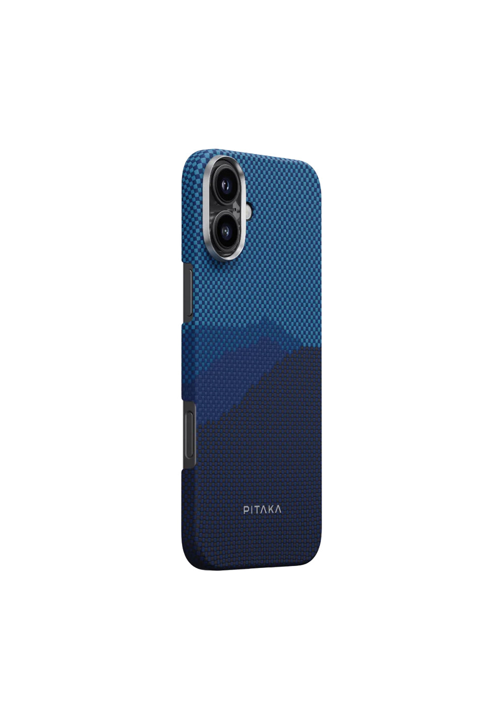 Apple iPhone 16 Plus Kılıf Manyetik Şarj Uyumlu Aramid Karbon Fiber Pitaka Tactile Woven Starpeak Serisi Over The Horizon Kapak
