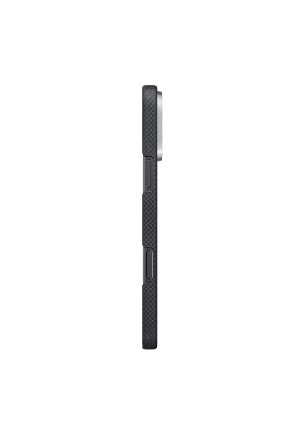 Apple iPhone 16 Pro Kılıf Manyetik Şarj Uyumlu Lumintex Teknolojili Fosforlu Aramid Karbon Fiber Pitaka Tactile Woven Aries Serisi Alien Kapak