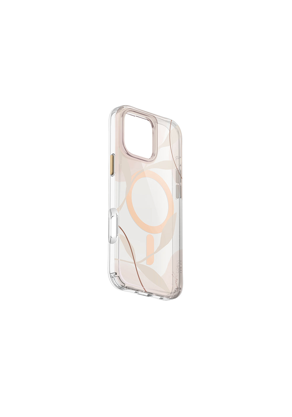 Apple iPhone 16 Pro Max Kılıf Manyetik Şarj Uyumlu Şeffaf Arka Yüzey Coehl Verdure Kapak