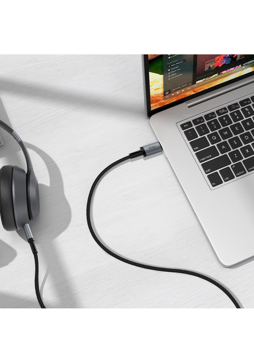 Wiwu Wi-C048 Legend Audio Serisi Lightning to 3.5mm Aux Ses Kablosu 1.5M