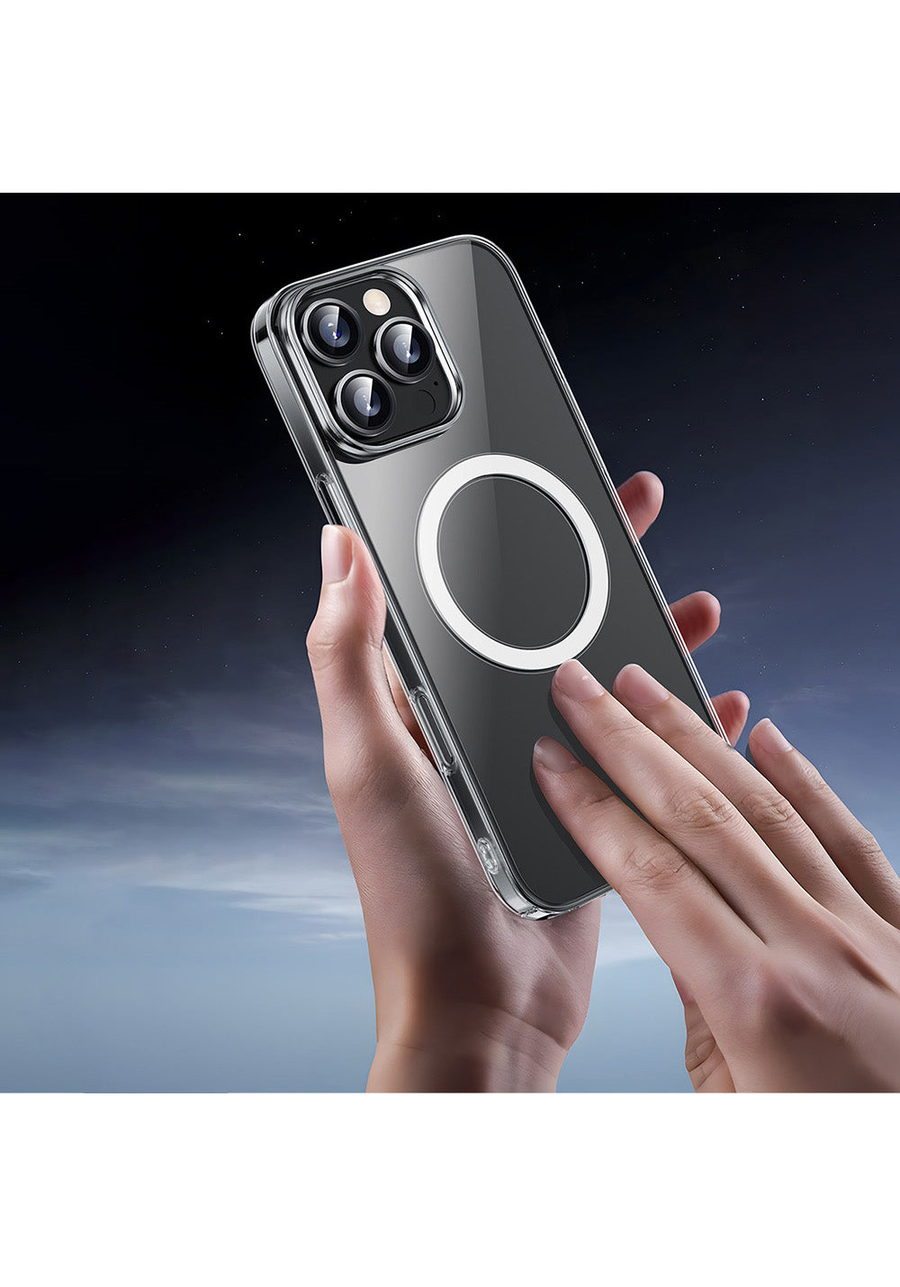 Apple iPhone 16 Pro Max Kılıf Manyetik Şarj Uyumlu Wiwu YXK-207 Invisible Pro Sert PC Kapak