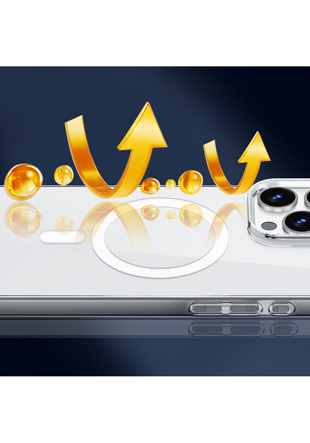 Apple iPhone 16 Pro Max Kılıf Manyetik Şarj Uyumlu Wiwu YXK-207 Invisible Pro Sert PC Kapak