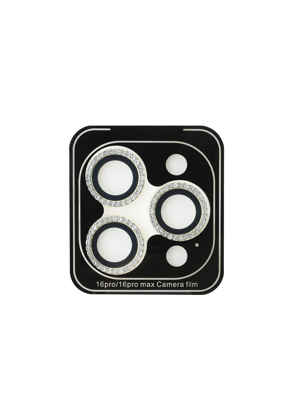 Apple iPhone 16 Pro Max Guess Orijinal Lisanslı Rhinestone Ekran Koruyucu + Lens Koruyucu 2in1 Aksesuar Seti