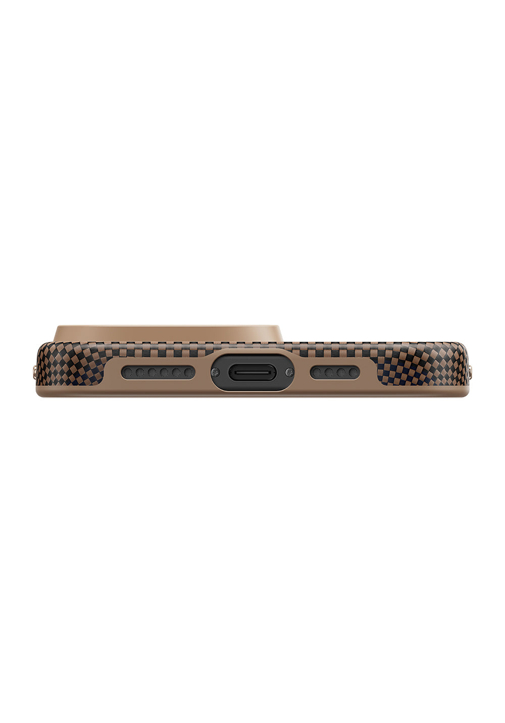 Apple iPhone 16 Pro Max Kılıf Manyetik Şarj Uyumlu Aramid Karbon Fiber Pitaka Military-Grade Sunset-Moonrise Serisi Sunset Kapak