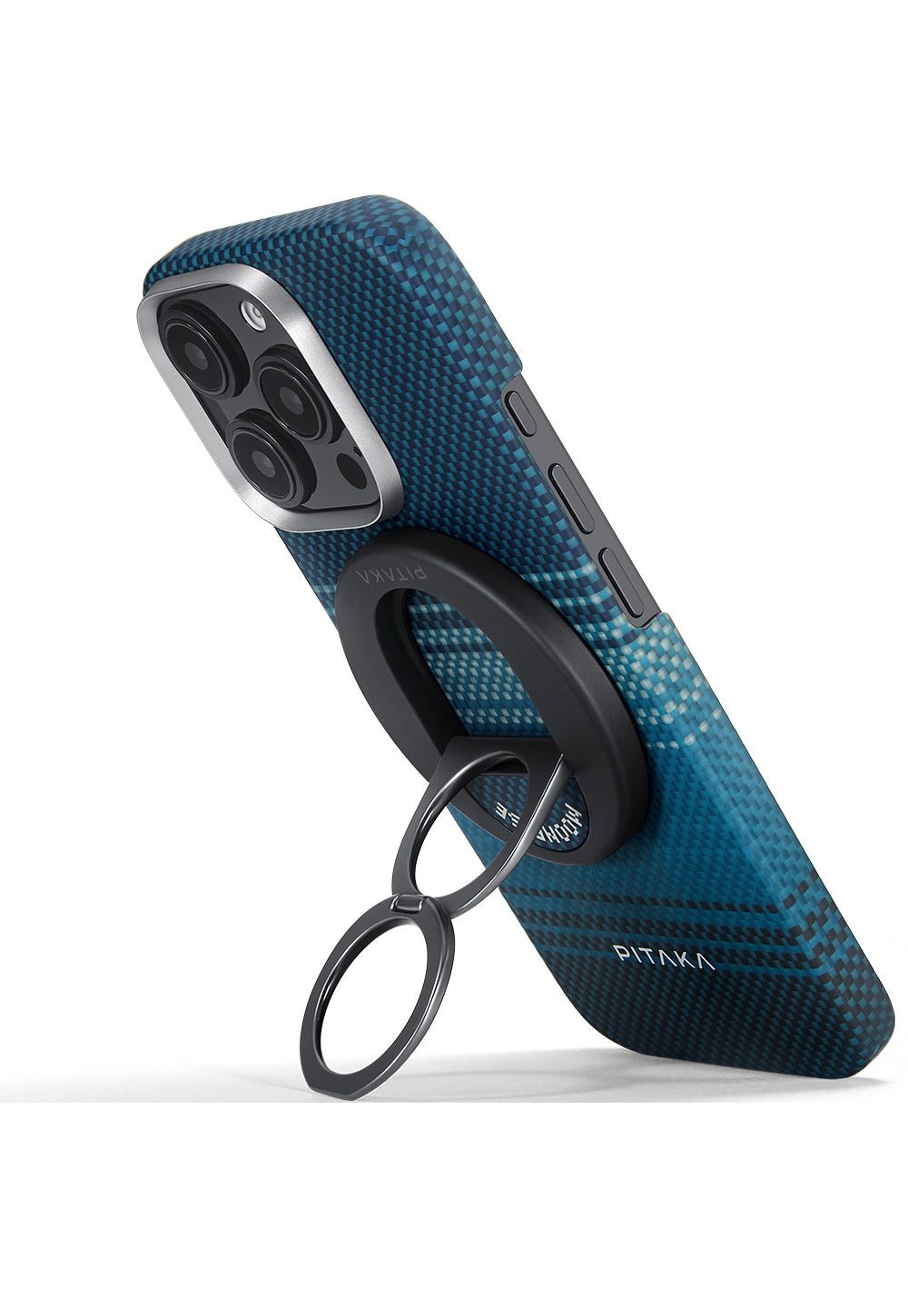 Pitaka Aramid Fiber Sunset Moonrise Serisi Moonrise MagEZ Grip 3 Magnetik Ring Stand Telefon Tutucu