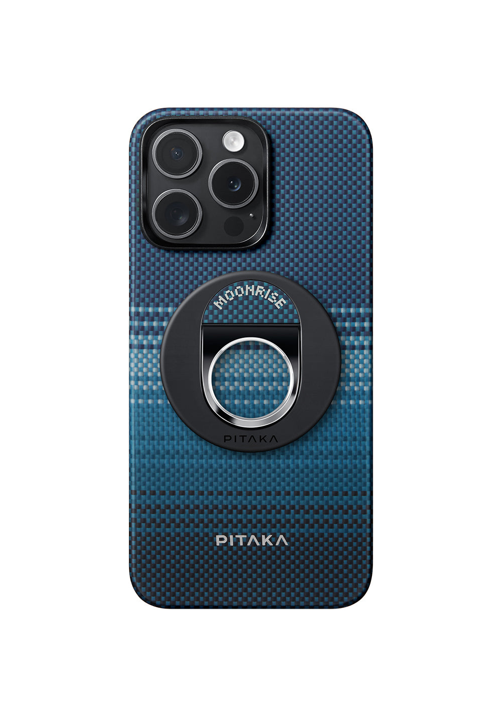 Pitaka Aramid Fiber Sunset Moonrise Serisi Moonrise MagEZ Grip 3 Magnetik Ring Stand Telefon Tutucu