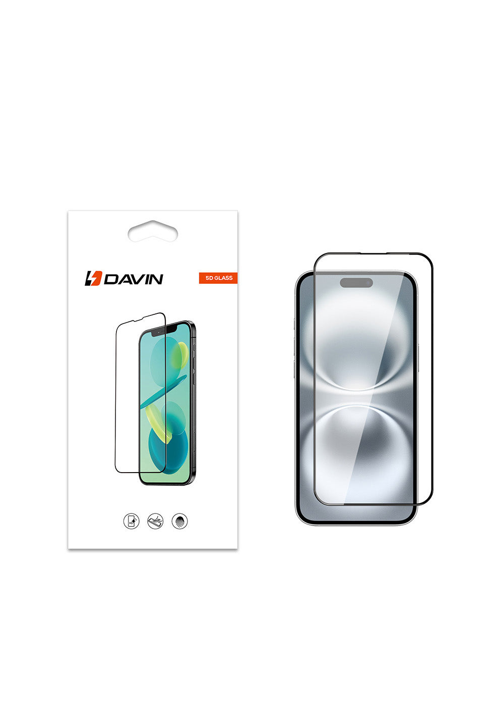 Apple iPhone 16 Plus Davin 5D Cam Ekran Koruyucu