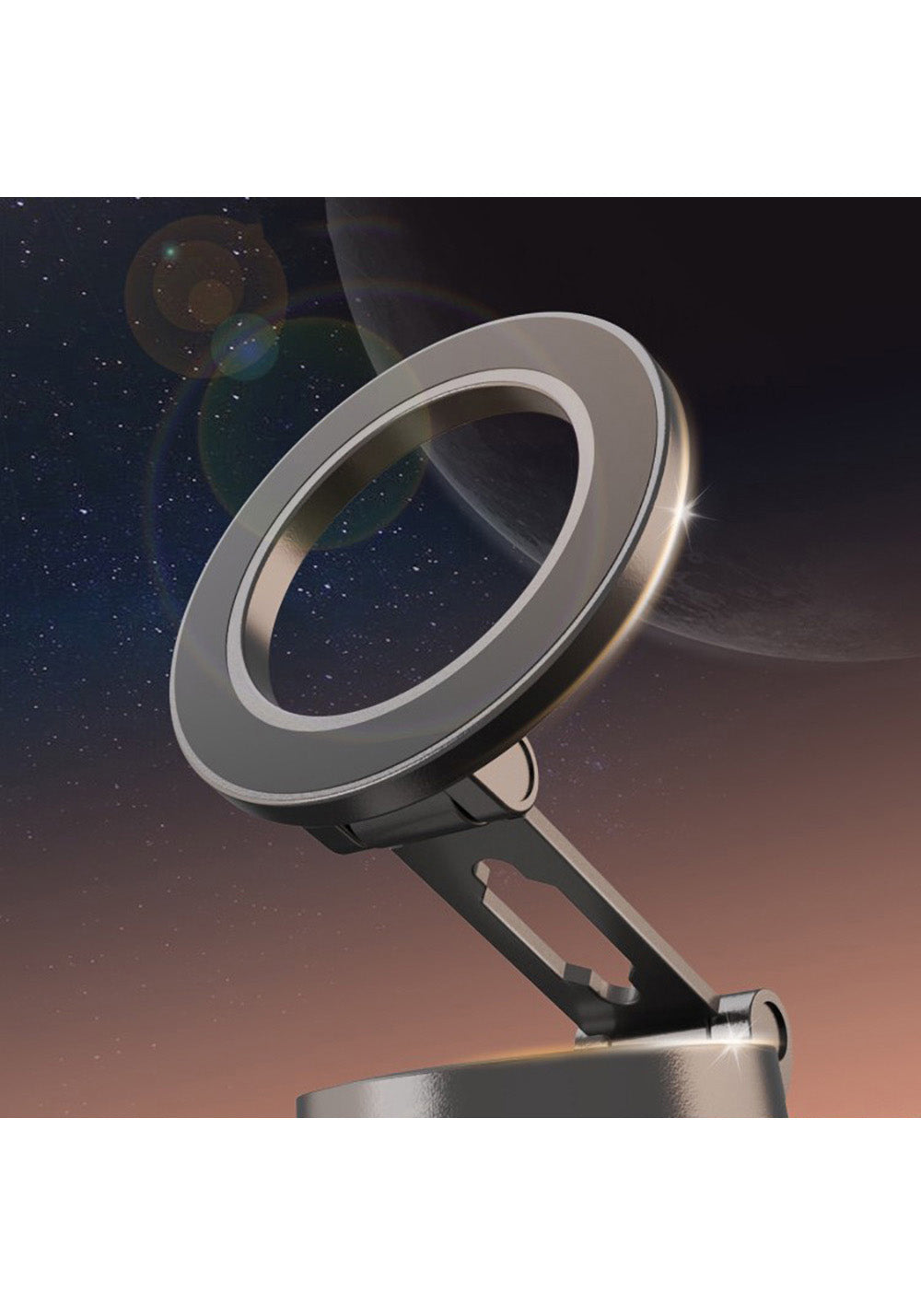 Lenyes CR137 Magnetik M-safe 360° Oynar Başlıklı Araç İçi Telefon Tutucu