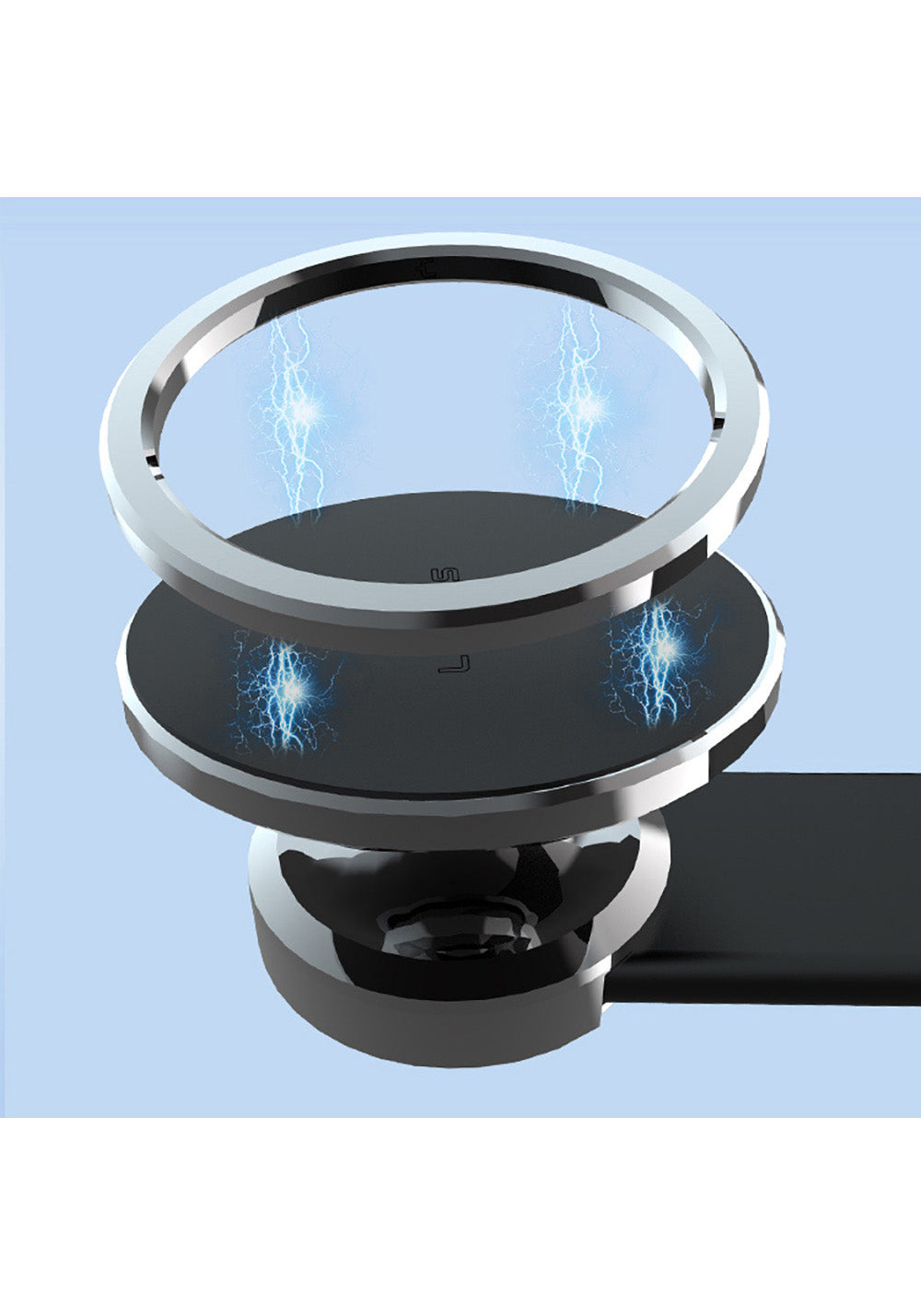 Lenyes CR171 Magnetik M-safe Uyumlu Bükülebilen Eğimi ve Düz Zemin Araç Telefon Tutucu