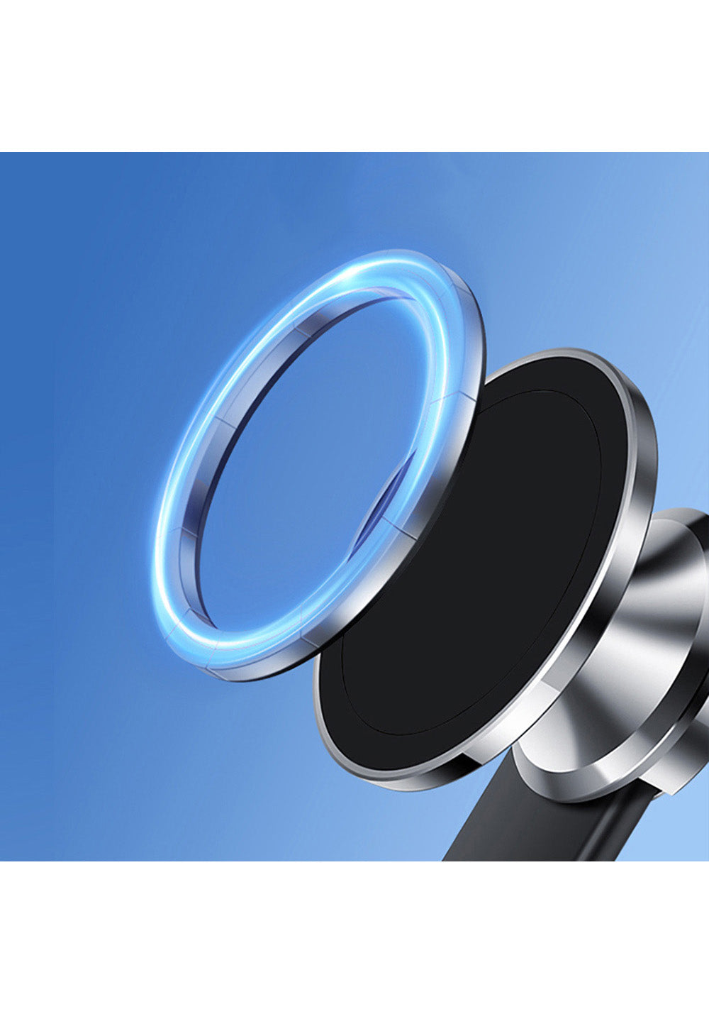 Lenyes CR171 Magnetik M-safe Uyumlu Bükülebilen Eğimi ve Düz Zemin Araç Telefon Tutucu