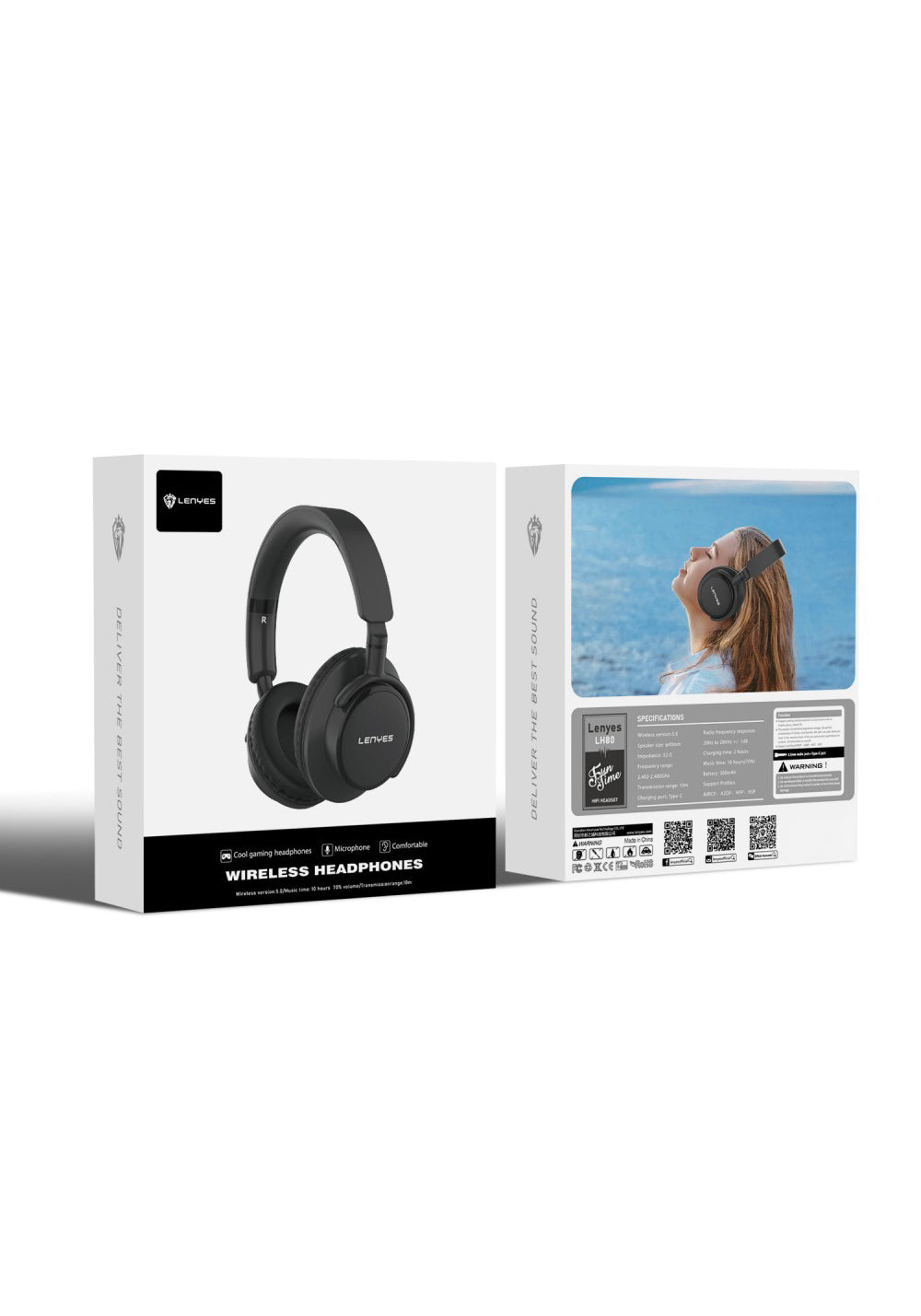 Lenyes LH80 Kulak Üstü Bluetooth Kulaklık v5.0