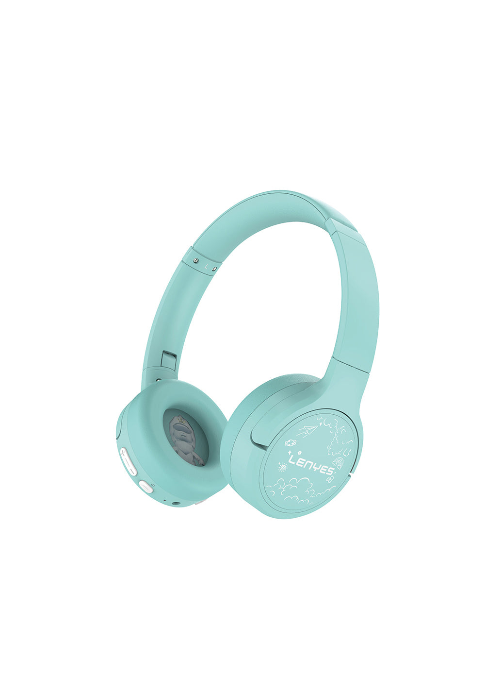 Lenyes LKH31 Ayarlanabilir Çocuklara Özel Kulak Üstü Kablolu ve Bluetooth Kulaklık v5.4