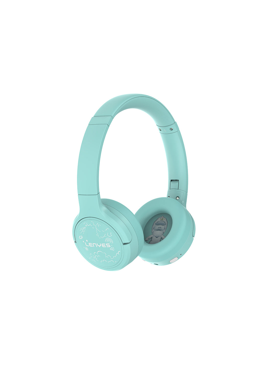 Lenyes LKH31 Ayarlanabilir Çocuklara Özel Kulak Üstü Kablolu ve Bluetooth Kulaklık v5.4