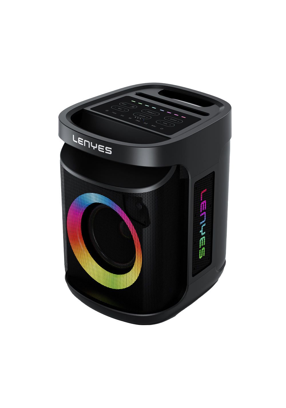 Lenyes S881 Su Geçirmez Mikrofonlu Çoklu Giriş RGB Işıklı TWS Karaoke FM Bluetooth Hoparlör v5.3 120W