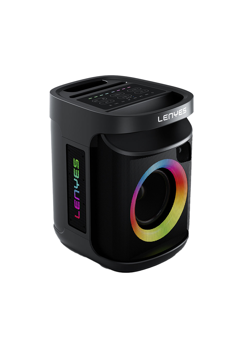 Lenyes S881 Su Geçirmez Mikrofonlu Çoklu Giriş RGB Işıklı TWS Karaoke FM Bluetooth Hoparlör v5.3 120W