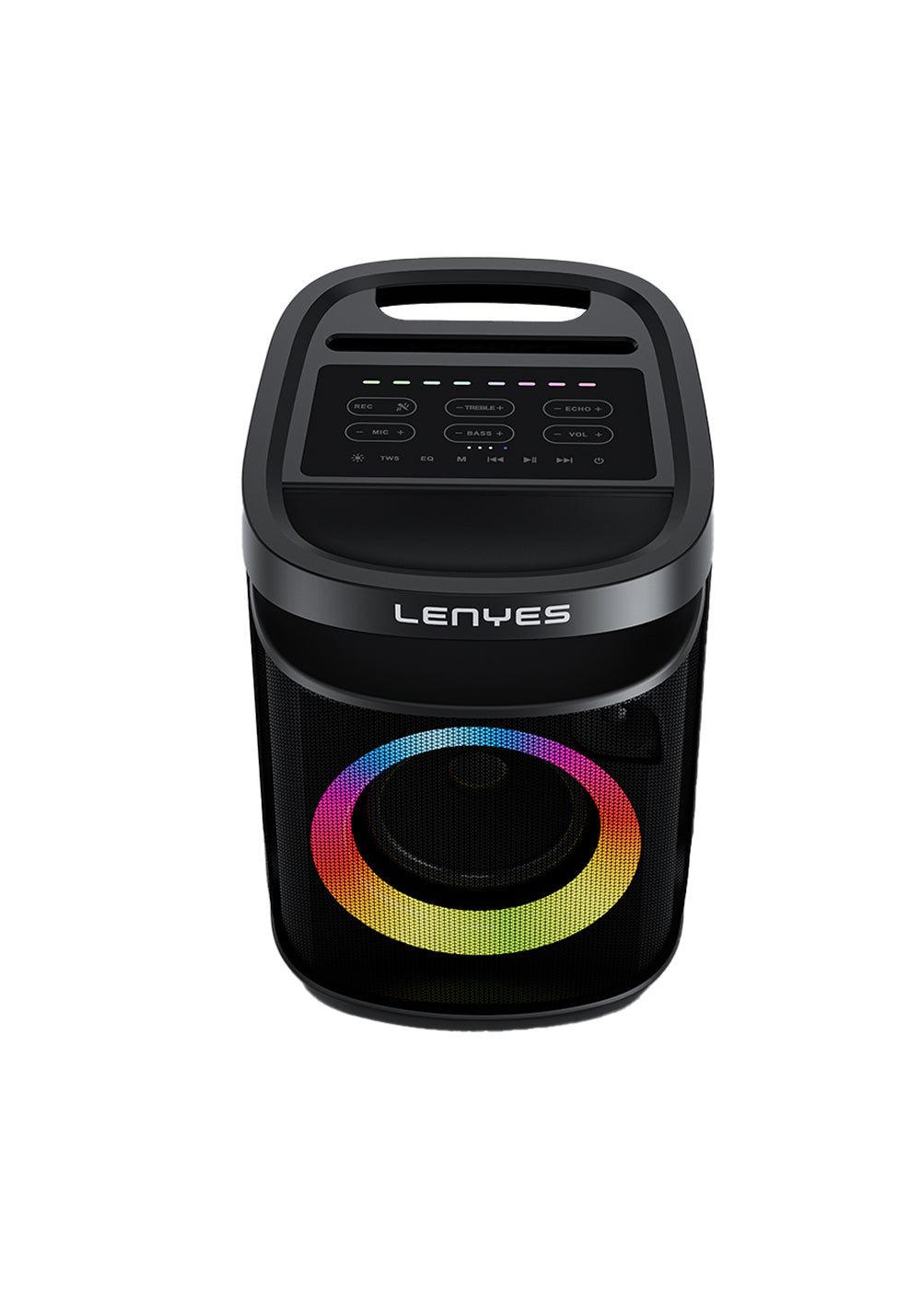 Lenyes S881 Su Geçirmez Mikrofonlu Çoklu Giriş RGB Işıklı TWS Karaoke FM Bluetooth Hoparlör v5.3 120W