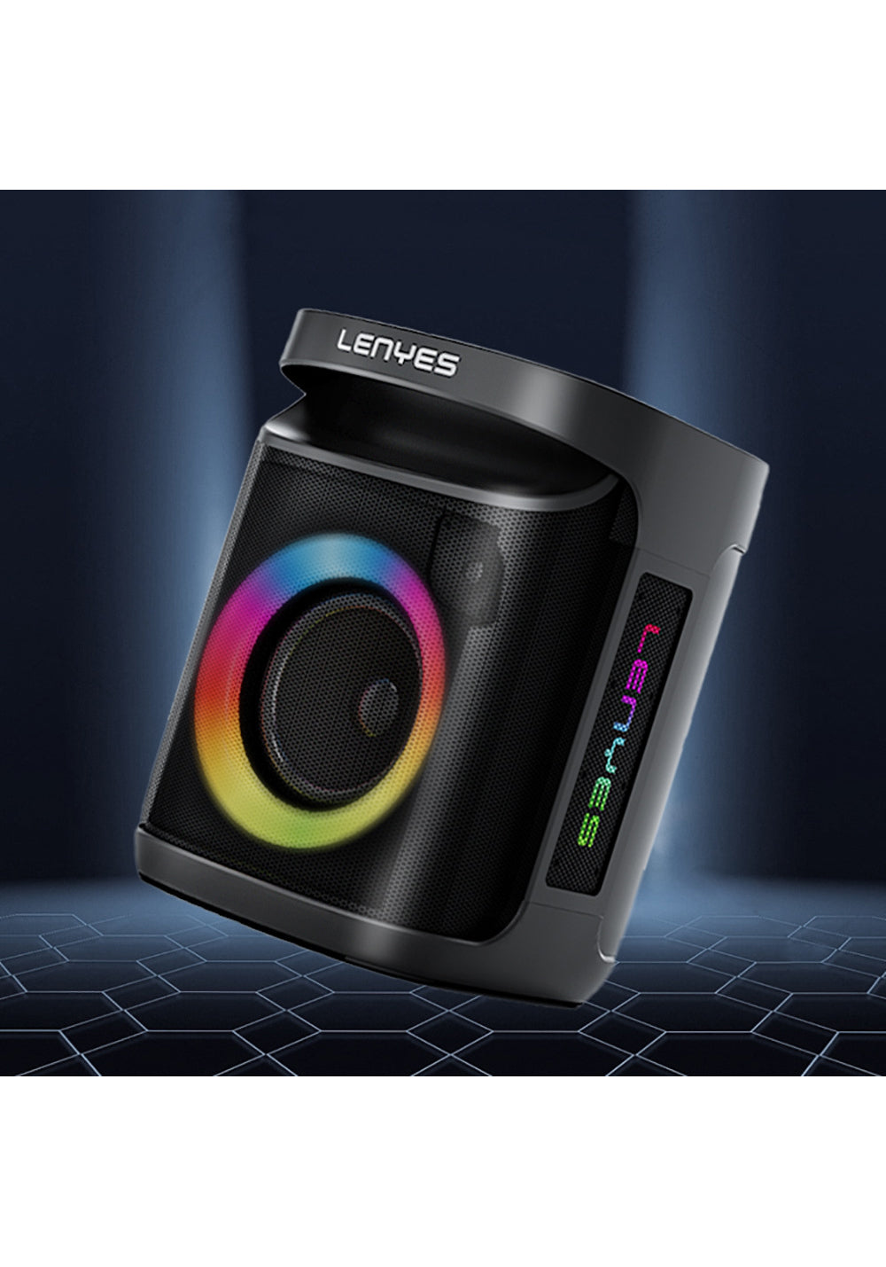 Lenyes S881 Su Geçirmez Mikrofonlu Çoklu Giriş RGB Işıklı TWS Karaoke FM Bluetooth Hoparlör v5.3 120W