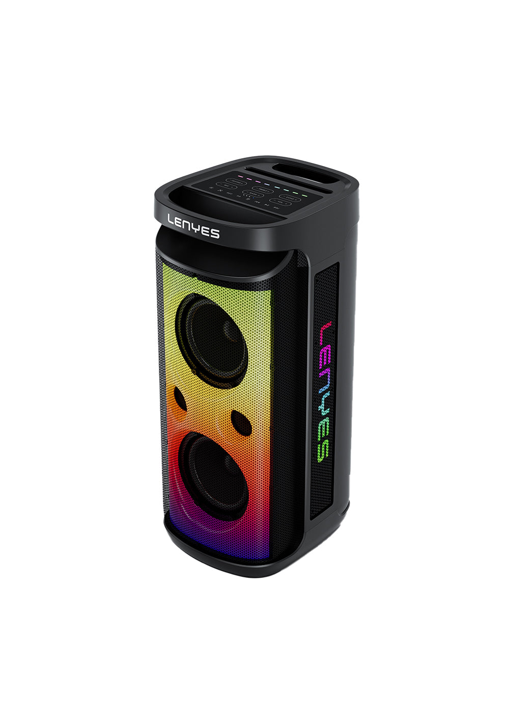 Lenyes S882 Su Geçirmez Mikrofonlu Çoklu Giriş RGB Işıklı TWS Karaoke FM Bluetooth Hoparlör v5.3 200W