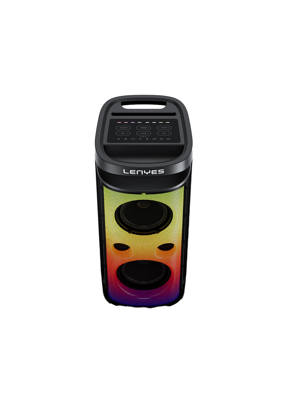 Lenyes S882 Su Geçirmez Mikrofonlu Çoklu Giriş RGB Işıklı TWS Karaoke FM Bluetooth Hoparlör v5.3 200W
