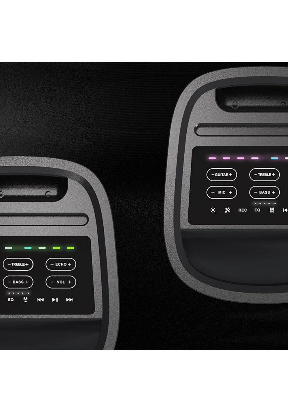 Lenyes S883 Su Geçirmez Tekerlekli Mikrofonlu Çoklu Giriş RGB Işıklı TWS Karaoke FM Bluetooth Hoparlör v5.3 360W