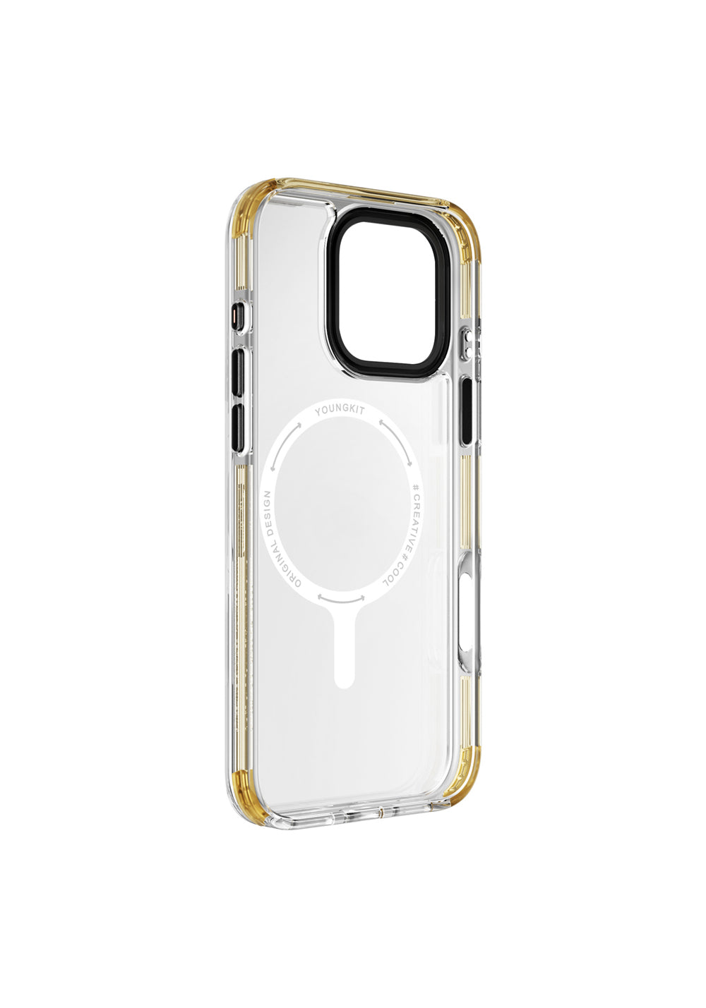 Apple iPhone 16 Pro Max Kılıf Manyetik Şarj Uyumlu YoungKit Crystal Color Serisi Kapak
