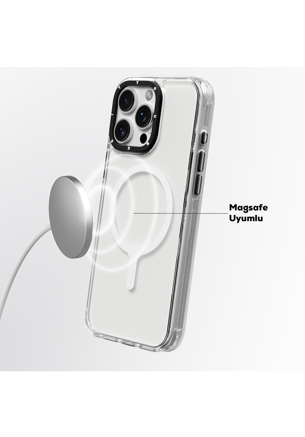 Apple iPhone 16 Pro Max Kılıf Manyetik Şarj Uyumlu YoungKit Crystal Color Serisi Kapak