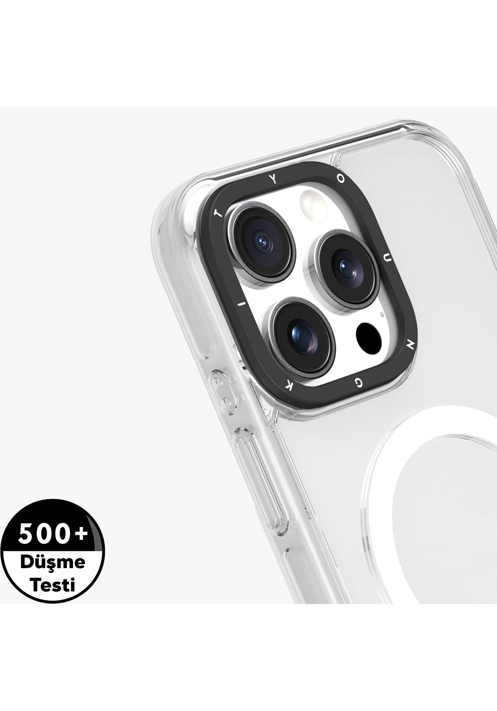 Apple iPhone 16 Pro Max Kılıf Manyetik Şarj Uyumlu YoungKit Crystal Color Serisi Kapak
