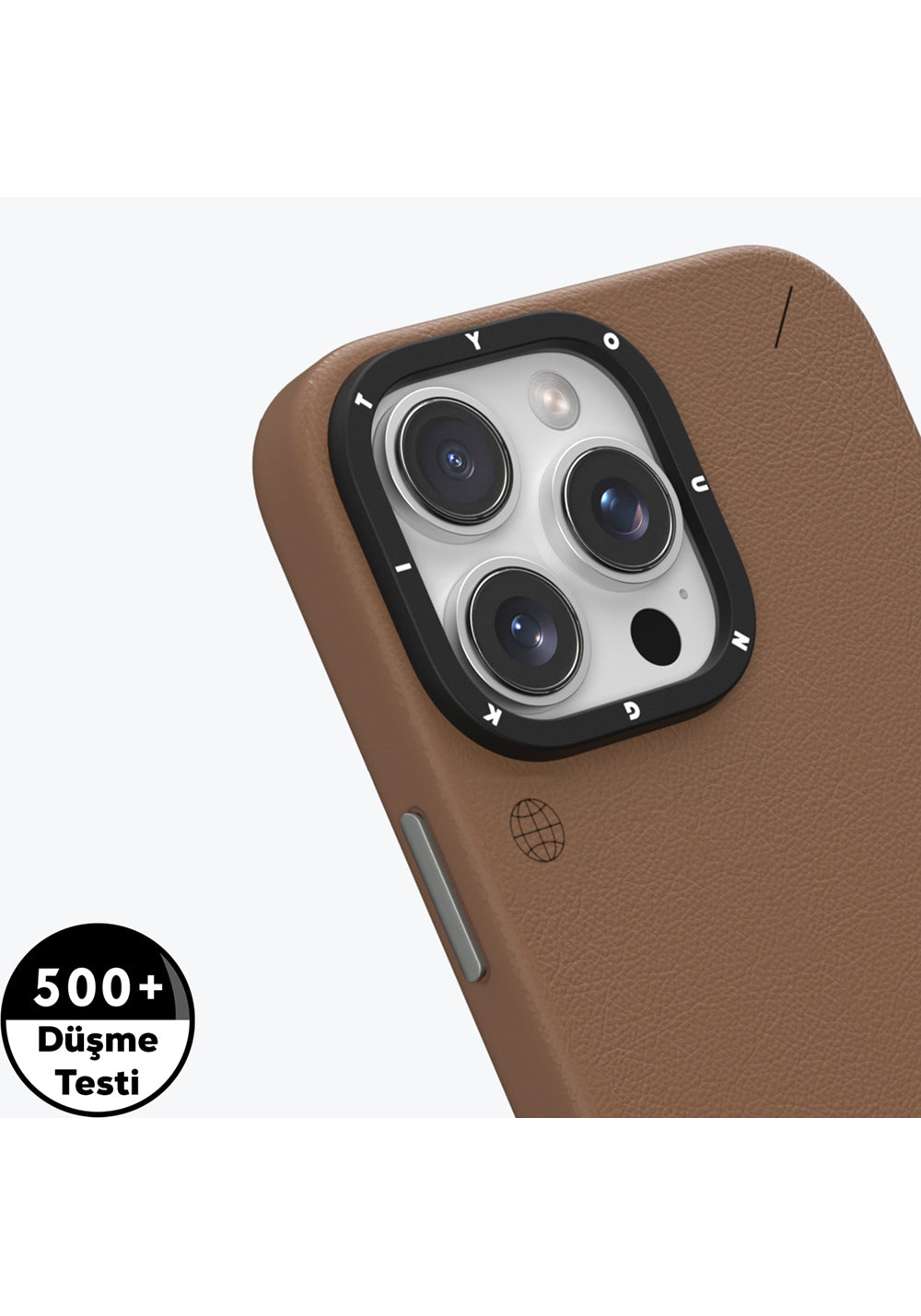 Apple iPhone 16 Pro Max Kılıf Manyetik Şarj Uyumlu Basit Mat Deri Desenli Youngkit Tech Fashion Serisi Kapak