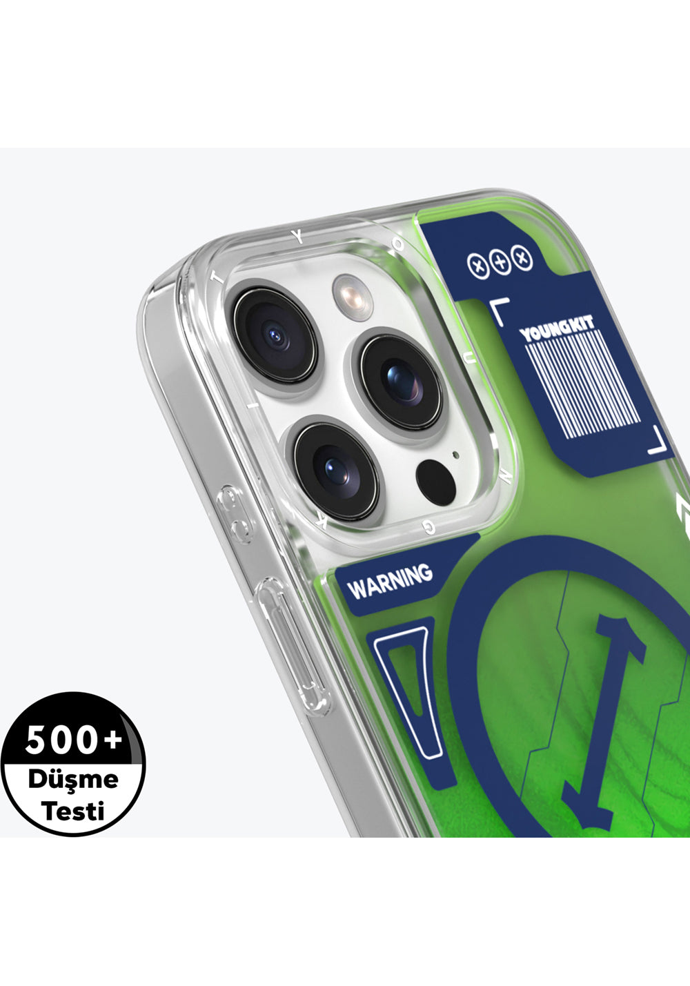 Apple iPhone 16 Pro Kılıf Manyetik Şarj Uyumlu Parlak Kumlu Sıvılı Tasarımlı Galaxy Fantasy Serisi Kapak