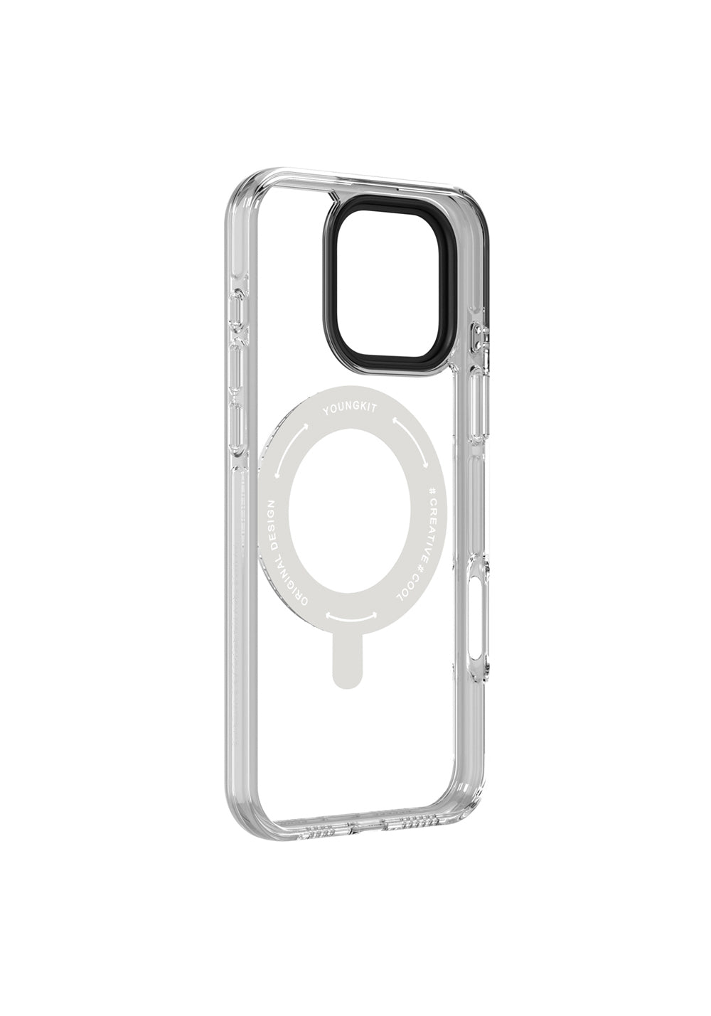 Apple iPhone 16 Kılıf Manyetik Şarj Uyumlu Parmak Ring Standlı Youngkit Pivot Serisi Kapak