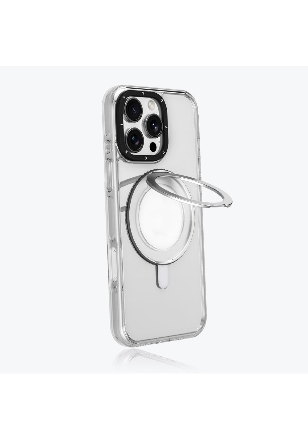 Apple iPhone 16 Kılıf Manyetik Şarj Uyumlu Parmak Ring Standlı Youngkit Pivot Serisi Kapak