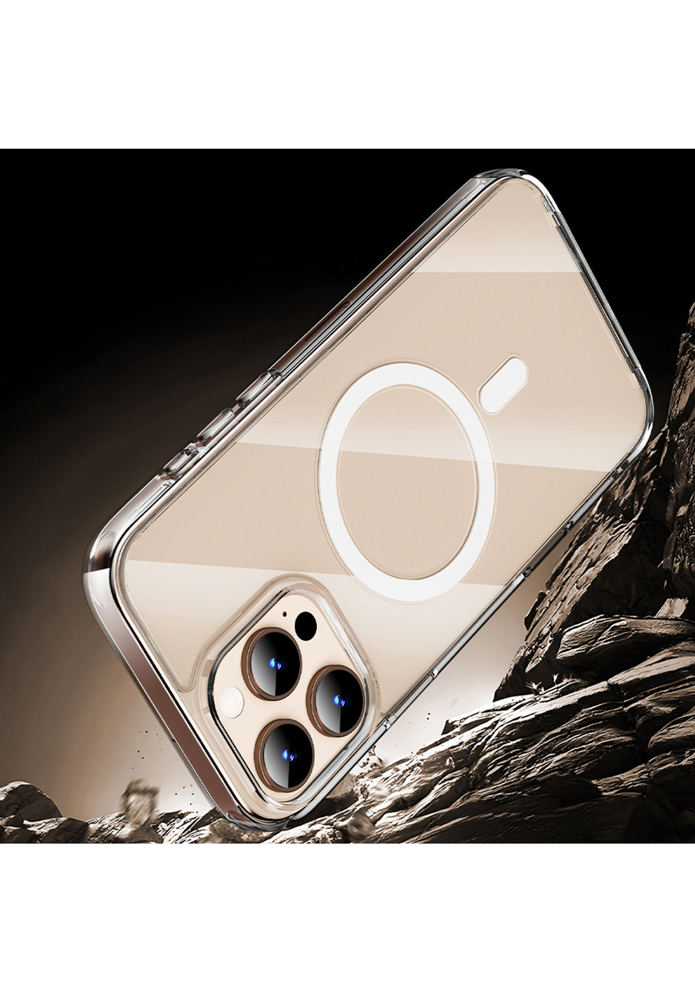 Apple iPhone 16 Pro Max Kılıf Wiwu MCC-102 Magnetic Crystal Sert PC Kapak