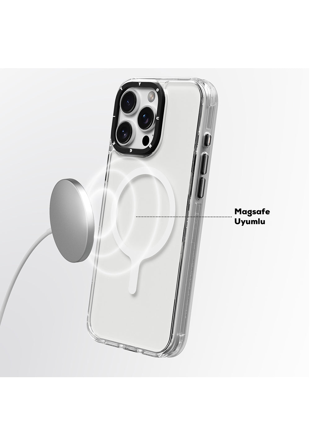 Apple iPhone 16 Pro Kılıf Manyetik Şarj Uyumlu YoungKit Crystal Color Serisi Kapak