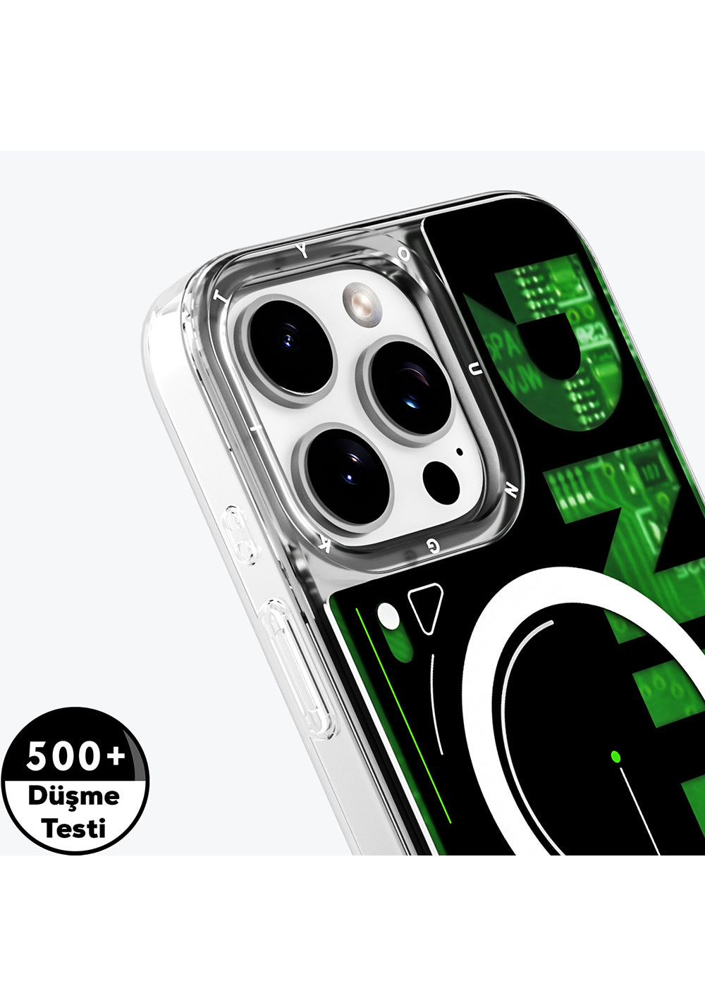 Apple iPhone 16 Pro Max Kılıf Manyetik Şarj Uyumlu Airbagli Çift Katmanlı Youngkit Future Streamer Serisi Kapak
