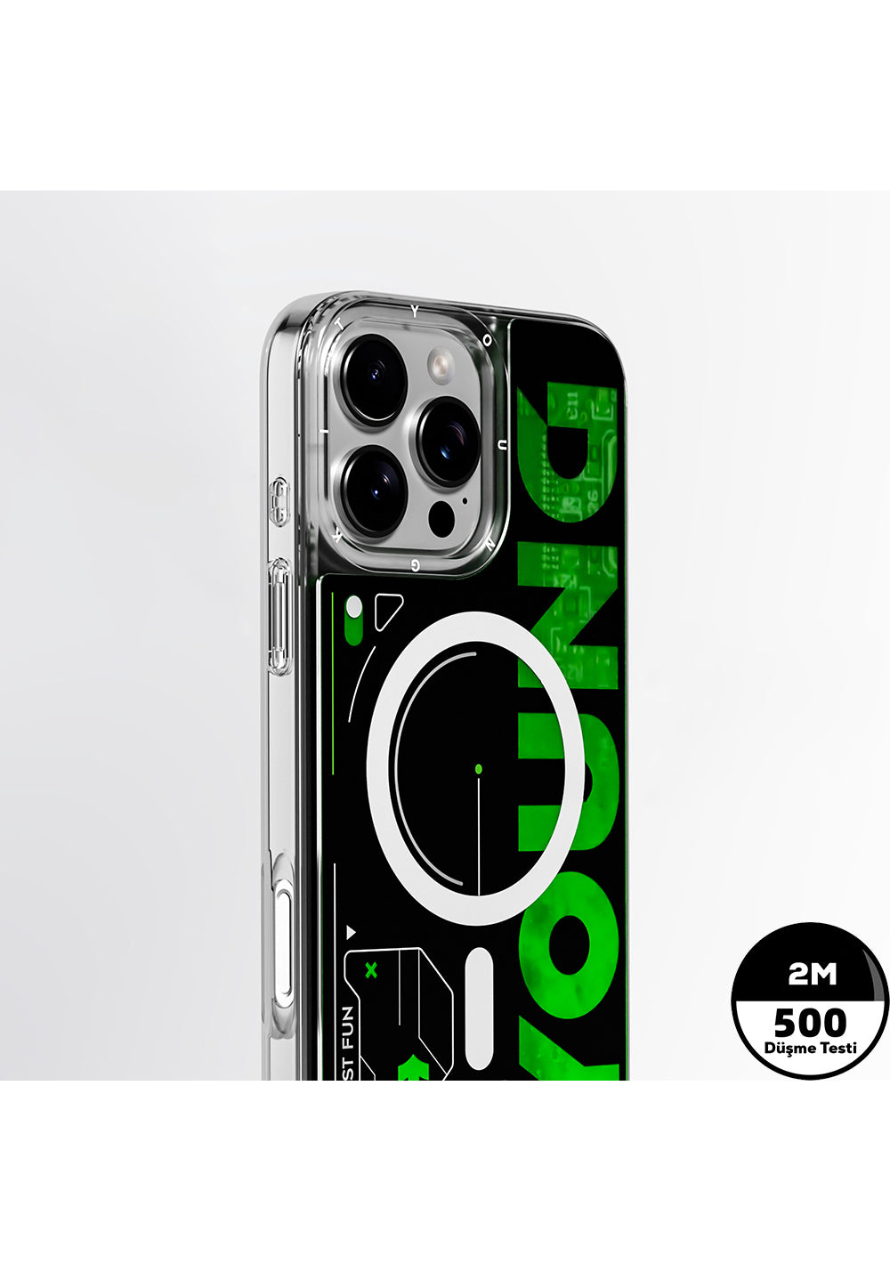 Apple iPhone 16 Pro Max Kılıf Manyetik Şarj Uyumlu Airbagli Çift Katmanlı Youngkit Future Streamer Serisi Kapak