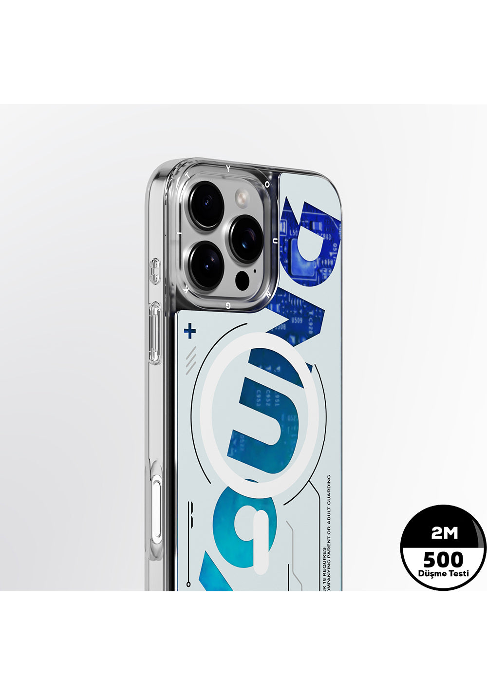 Apple iPhone 16 Pro Max Kılıf Manyetik Şarj Uyumlu Airbagli Çift Katmanlı Youngkit Future Streamer Serisi Kapak