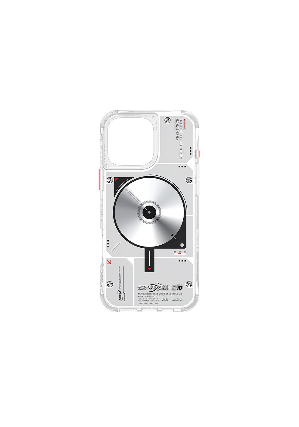 Apple iPhone 16 Pro Kılıf Manyetik Şarj Uyumlu Disk Desenli Airbag Tasarımlı Skinarma Nova Kapak