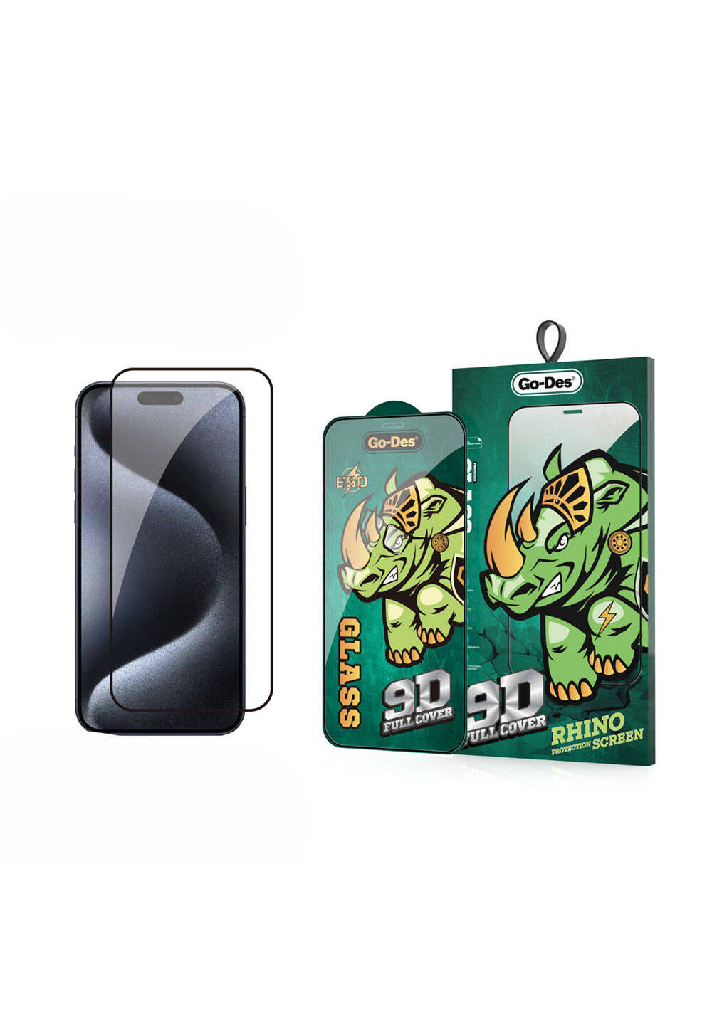 Apple iPhone 16 Go Des 9D Full Cover Temperli Cam Ekran Koruyucu