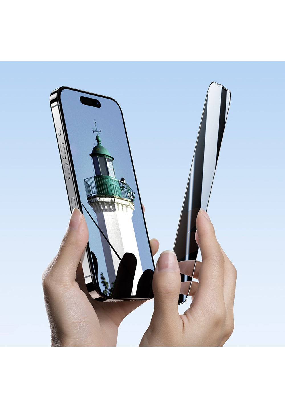 Apple iPhone 16 Pro Benks Ultra İnce Kenarlı Ekran Koruyucu + Kolay Uygulama Aparatlı