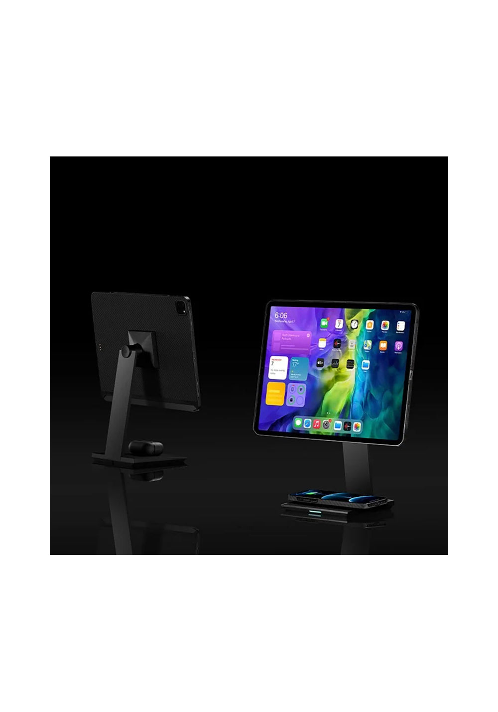 Pitaka MES2101 Telefon ve Kulaklık Kablosuz Şarjlı Classic Versiyon Magnetik Tablet Standı