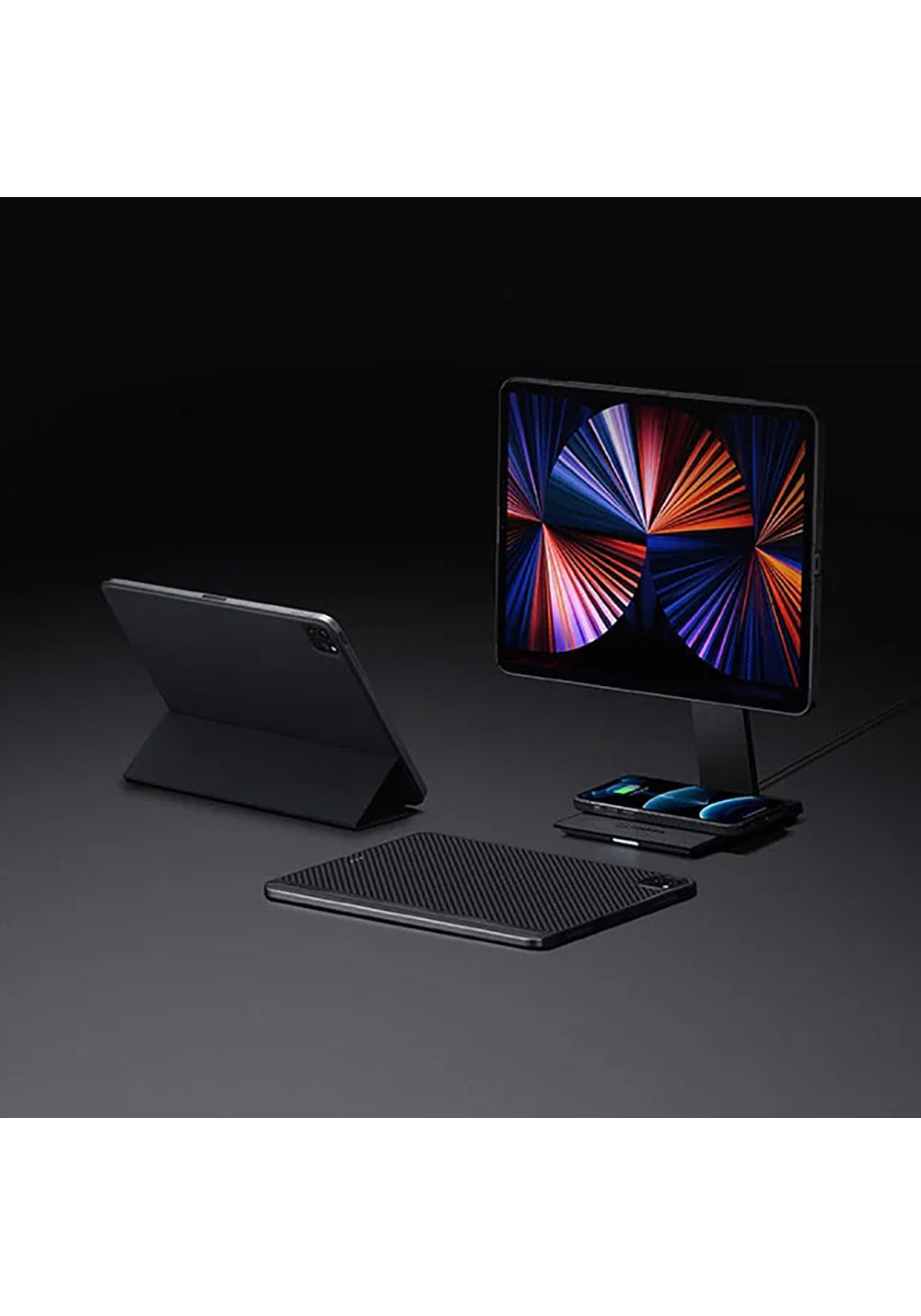 Pitaka MES2101 Telefon ve Kulaklık Kablosuz Şarjlı Classic Versiyon Magnetik Tablet Standı