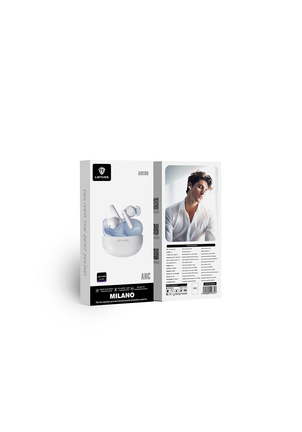 Lenyes Air 100 ANC Özellikli ENC Teknolojili Kulak İçi Bluetooth v5.3 Kulaklık
