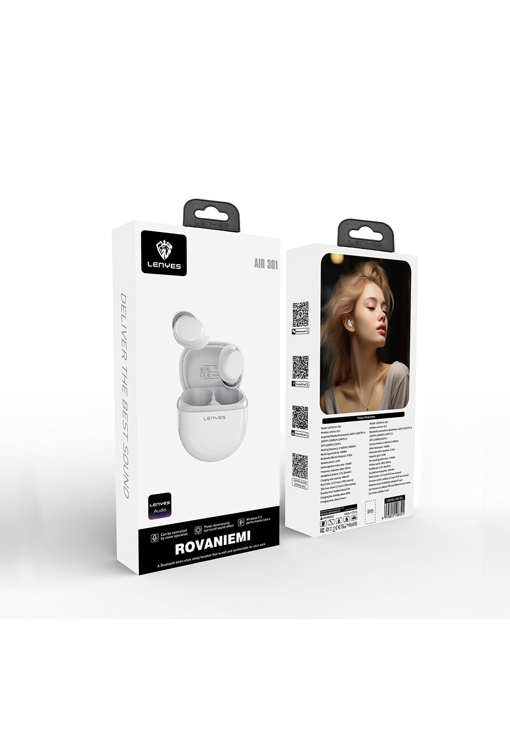 Lenyes Air 301 ACS Panoramic Surround Sound Kulak İçi Bluetooth v5.3 Kulaklık